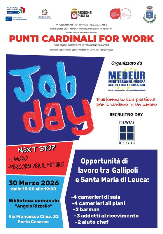 PUNTI CARDINALI FOR WORK - Avvio 1° 'JOB DAY'